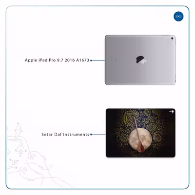 برچسب پوششی ماهوت مدل Setar-Daf-Instruments مناسب برای تبلت اپل iPad Pro 9.7 2016 A1673