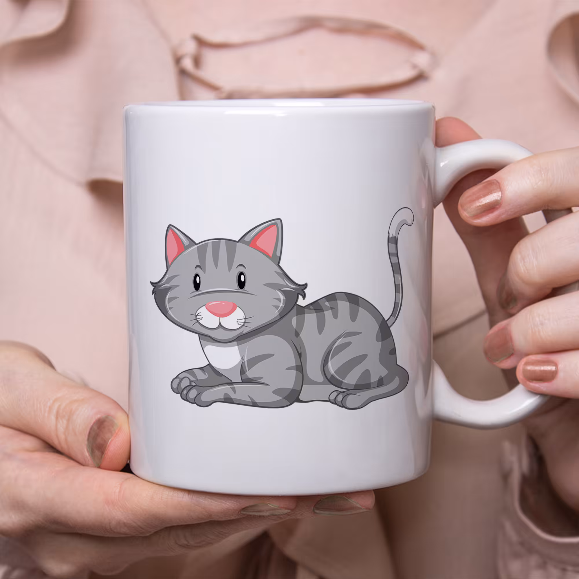 ماگ طرح گربه فانتزی ملوس