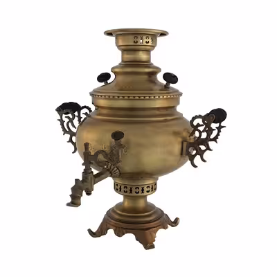 سماور زغالی عبدی مدل ماهور گنجایش 6 لیتر