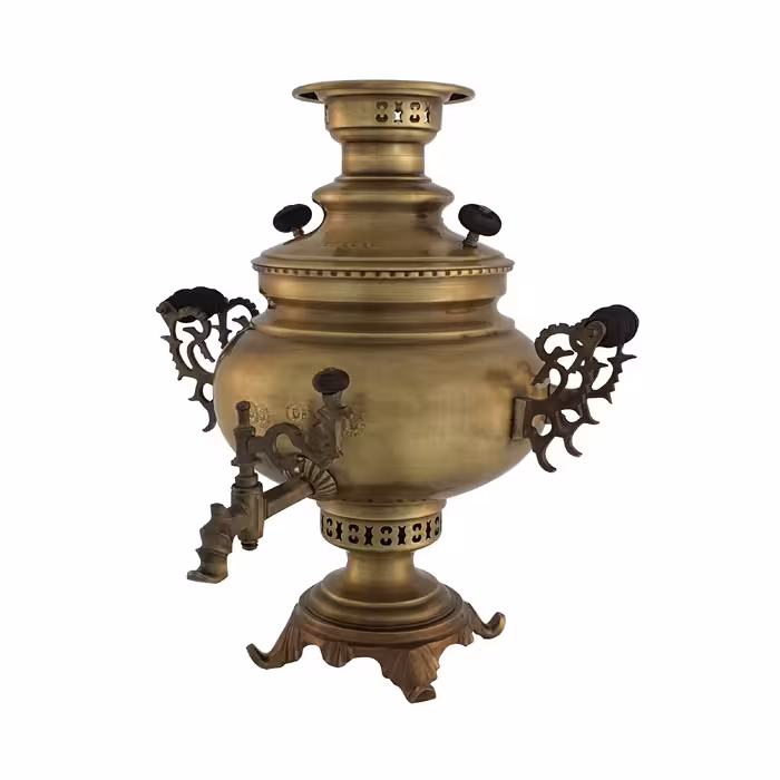  سماور زغالی عبدی مدل ماهور گنجایش 6 لیتر