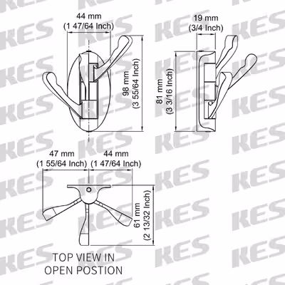 آویز لباس مدل چرخشی کد  SK 2163