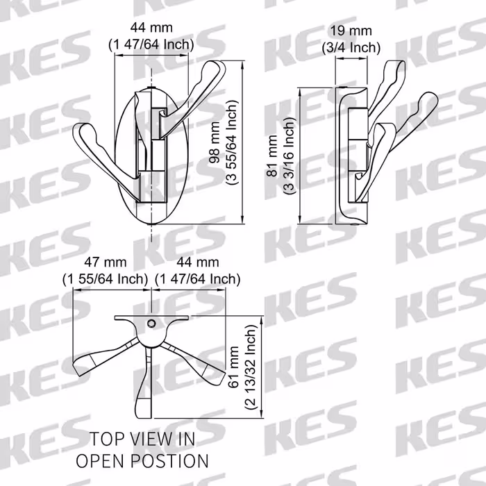 آویز لباس مدل چرخشی کد  SK 2163