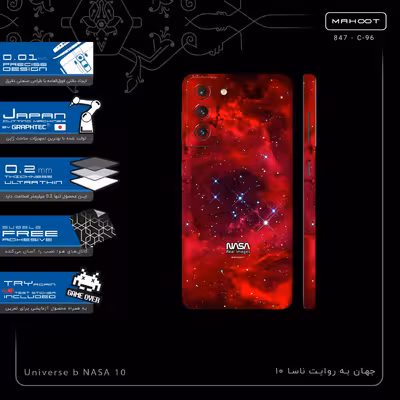 برچسب پوششی ماهوت مدل Universe b NASA 10-FullSkin مناسب برای گوشی موبایل سامسونگ Galaxy S21 5G