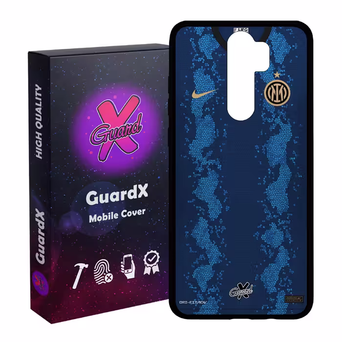 کاور گارد ایکس طرح Inter Milan مدل Glass10400 مناسب برای گوشی موبایل شیائومی Redmi Note 8 Pro