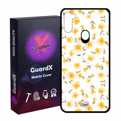 کاور گارد ایکس طرح گل مدل Glass10415 مناسب برای گوشی موبایل سامسونگ Galaxy A11