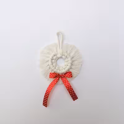 آویز بافتنی مدل زمستانی مجموعه 7 عددی