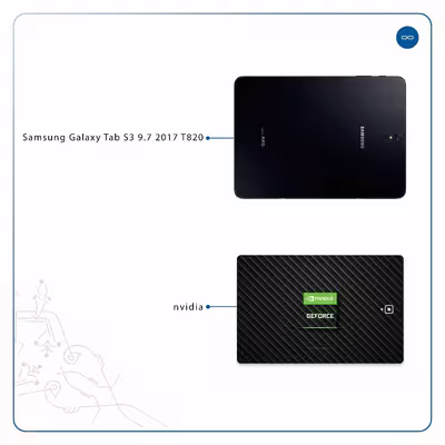 برچسب پوششی ماهوت مدل Nvidia Brand مناسب برای تبلت سامسونگ Galaxy Tab S3 9.7 2017 T820