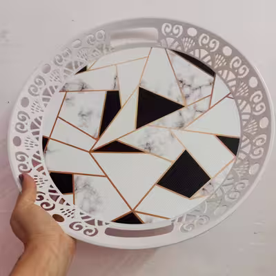 سینی مدل گرد طرح  ژئومتریک