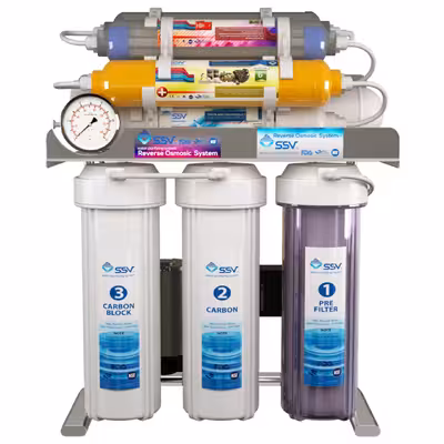 دستگاه تصفیه کننده آب اس اس وی مدل SuperSpring 2W X1000 به همراه شیر تصفیه آب و فیلتر تصفیه آب بسته 3 عددی