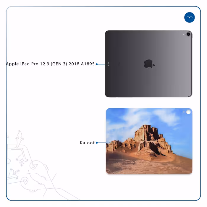 برچسب پوششی ماهوت مدل Kaloot مناسب برای تبلت اپل iPad Pro 12.9 (GEN 3) 2018 A1895