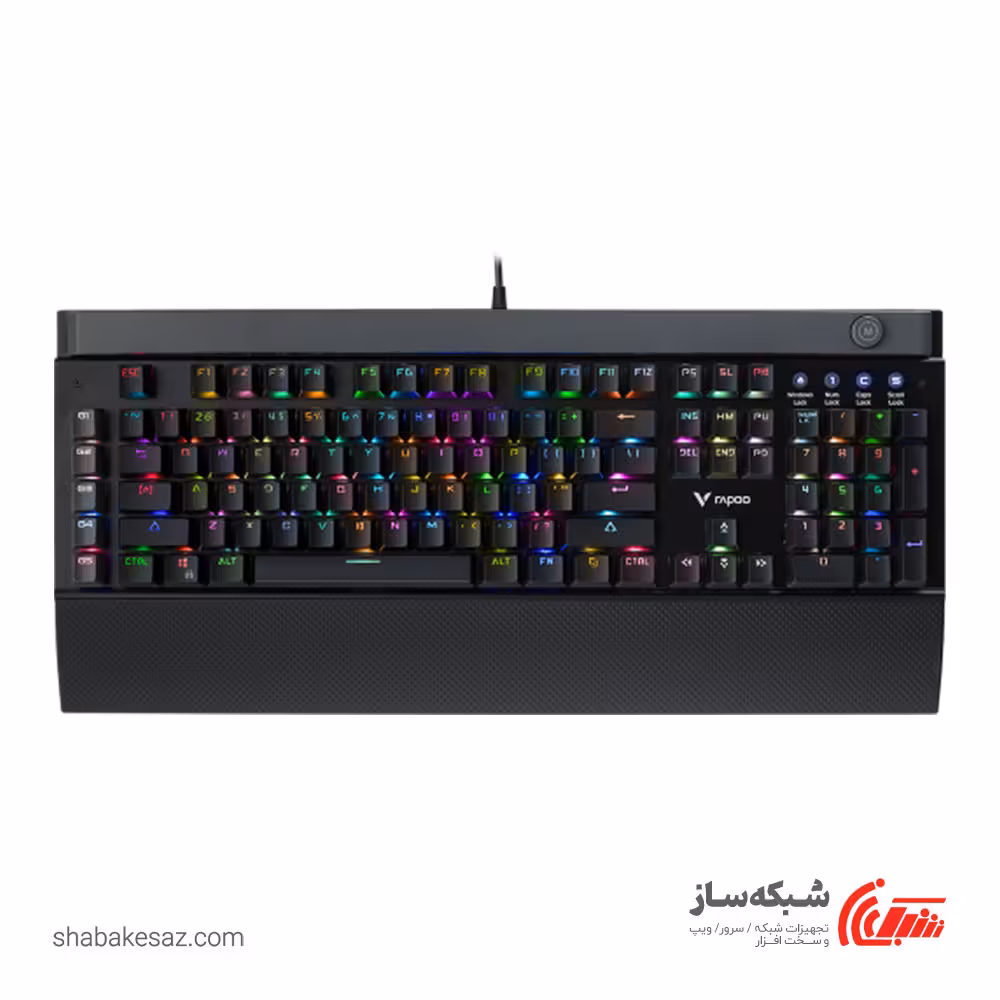 قیمت و خرید کیبورد رپو گیمینگ با سیم Rapoo V820 - شبکه ساز