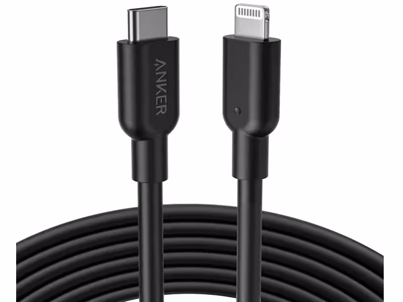 کابل شارژ سریع تایپ سی به لایتنینگ 90 سانتی‌متری 18 وات انکر Anker A8832H11 USB C to Lightning Cable