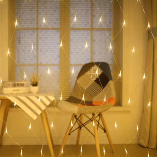 ریسه پرده ای توری نور آفتابی