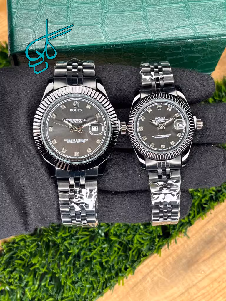 خرید ست ساعت زنانه و مردانه رولکس دیت جاست کیفیت عالی کد 2117322 - ردگل