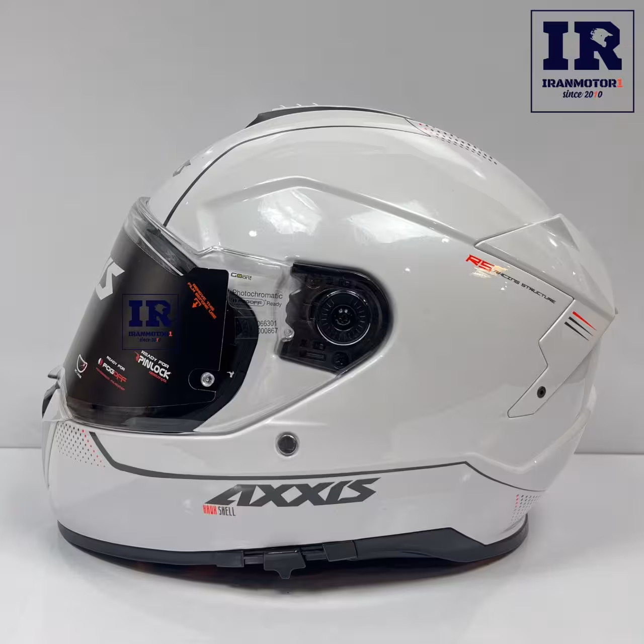 کلاه کاسکت فک ثابت اکسیس axxis مد hawk sv سفید