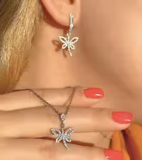 نیمست نقره جواهری کد 00141