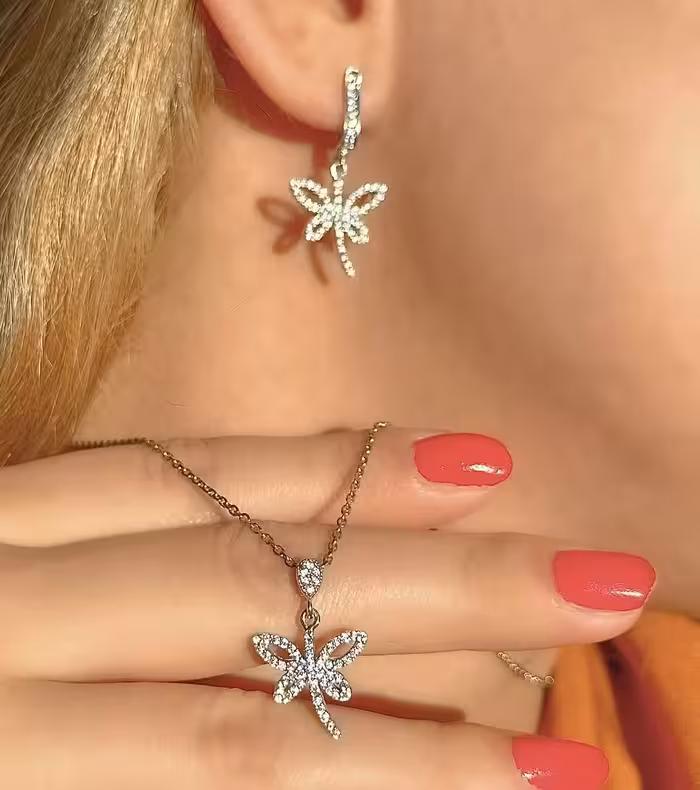 نیمست نقره جواهری کد 00141