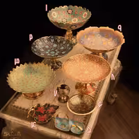 ست ظروف برنجی 435