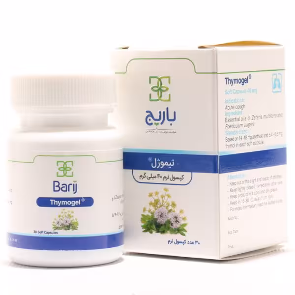 قیمت و خرید کپسول تیموژل باریج اسانس