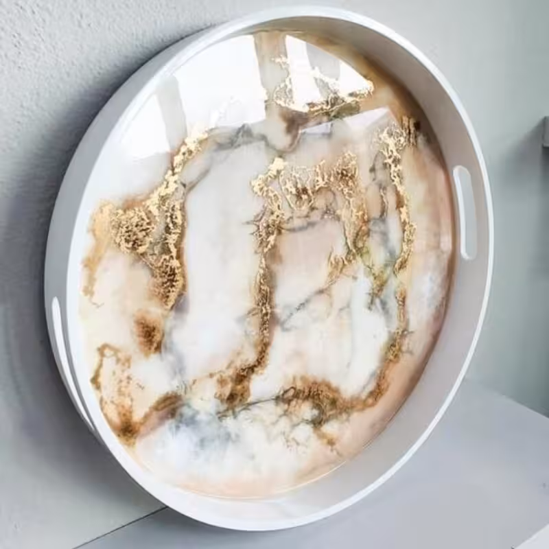 سینی رزین دایره شکل