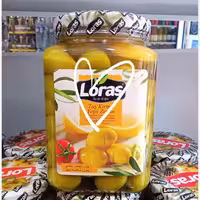 زیتون سبز شکسته درشت لوراس 900گرم خالص ترکیه | amazonchi