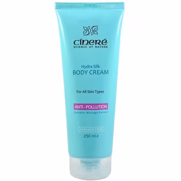 کرم بدن سینره مدل ضد آلودگی هوا مناسب انواع پوست حجم 250 میلی لیتر