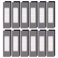 پک 12 عددی فیلتر جارو رباتیک مناسب اکووکس مدل  Ecovacs DEEBOT OZMO 920 950 T8 AIVI Max T9 T5 N5 N7 N8  N8 Pro Plus DX55 DX93 DJ65 ( ارسال 10 الی 15 روز کاری )