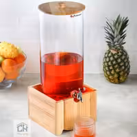 کلمن شیشه ای پایه چوبی طرح موناکو مدل 3217