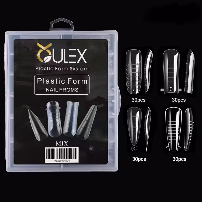 قالب موقت کاشت ژل ناخن میکس 4 طرح 110 عددی اولکس oulex