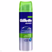 ژل اصلاح مردانه ژیلت سری 3X مدل Sensitive حجم 200 میلی لیتر  Gillette Sensitive 3X Shaving Gel For Men 200 ml