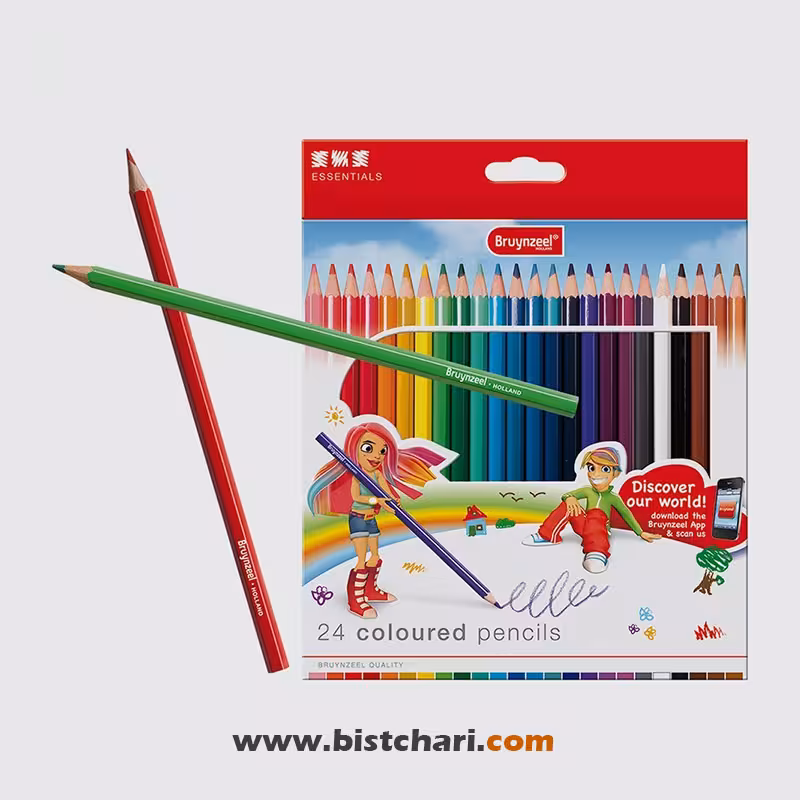 مداد رنگی 24 رنگ برند برونزیل Bruynzeel