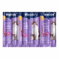تشویقی مدادی گربه وینستون با طعم مرغ و گوشت اردک (Winston Cat Treat Sticks Chicken & Duck) بسته 10 عددی