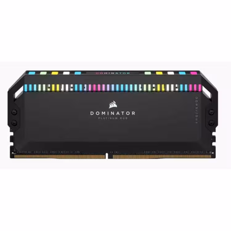 رم کامپیوتر Corsair Dominator Platinum RGB DDR5 32GB (2x16GB) 6200