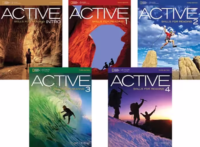 مجموعه 5 جلدی اکتیو اسکیلز فور ریدینگ | کتاب انگلیسی ACTIVE Skills for Reading 3rd Edition