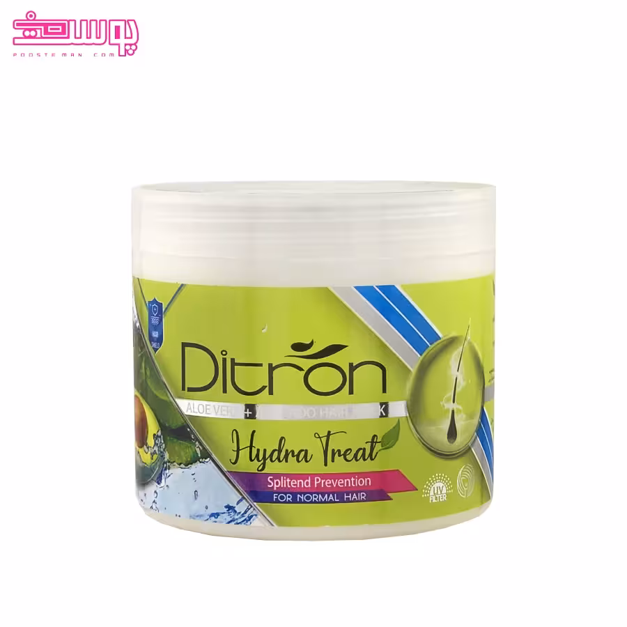 ماسک مو مرطوب کننده آلوئه ورا و روغن آووکادو دیترون حجم 400ml