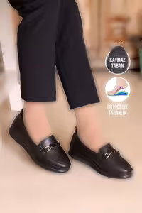 کفش کلاسیک مشکی زنانه کفش مادر ارتوپدی کفش مادر بالرین کفش مادر زنانه G – 1192