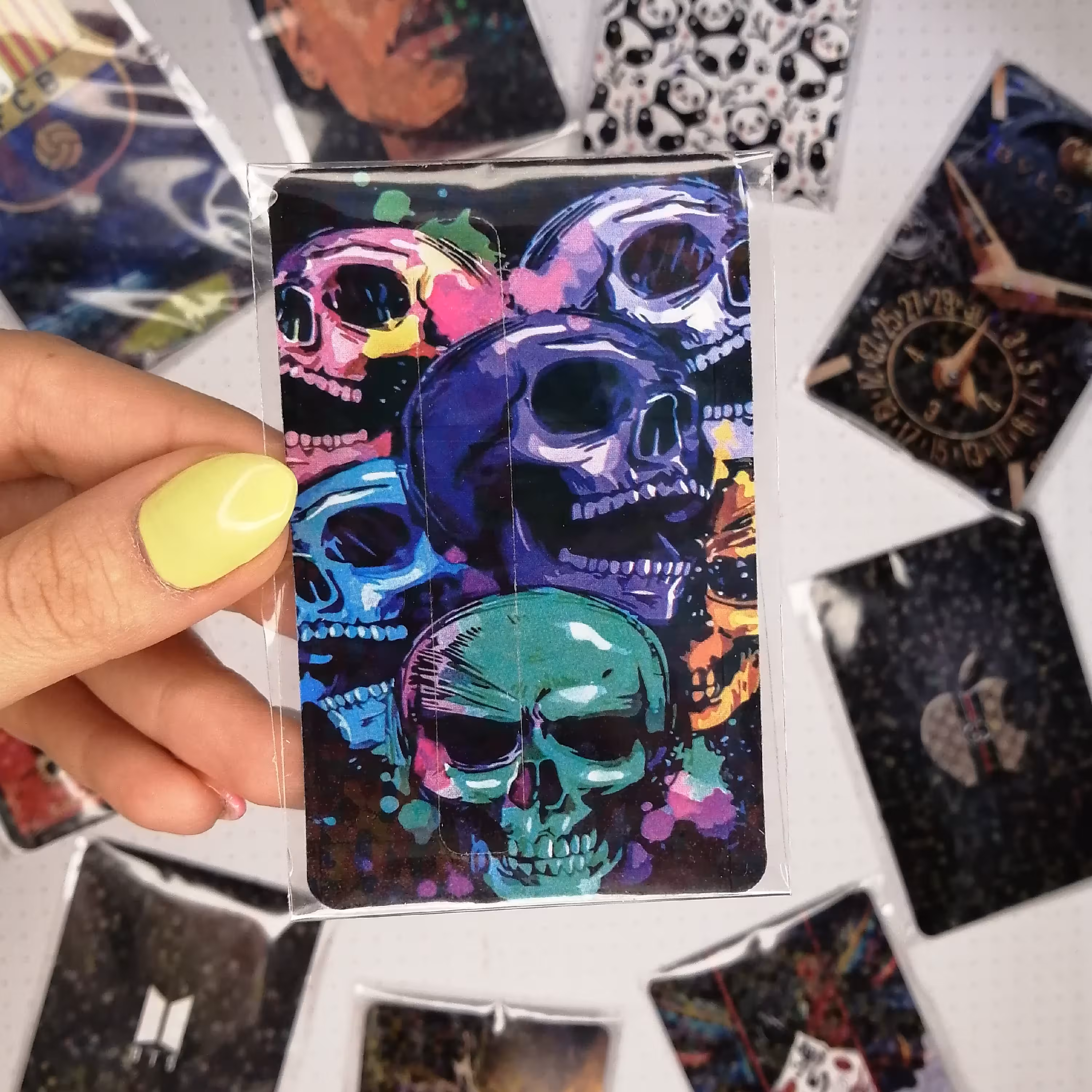 برچسب کارت استیکر کارت بانکی کارت مترو کارت اتوبوس کارت مخملی سه بعدی برجسته اکلیلی 45