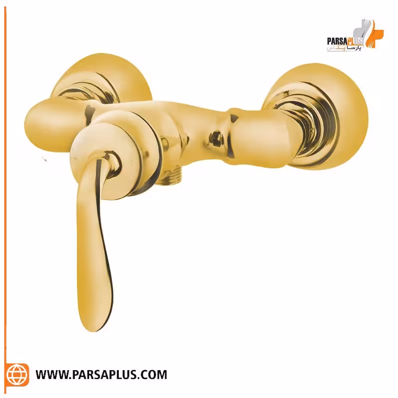 شیر توالت دوان مدل کاجان طلایی