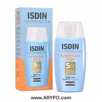 کرم ضد آفتاب بی رنگ ایزدین فیوژن واتر spf50  حجم 50 میل