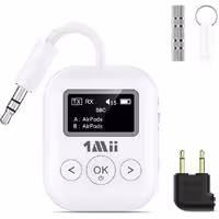 فرستنده و گیرنده بلوتوث پشتیبانی از 2 ایرپاد/هدفون , جک 3.5 میلی‌متری  1Mii SafeFly Min