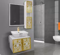روشویی کابینت دار الدورادو سفید جدید 60 سانت