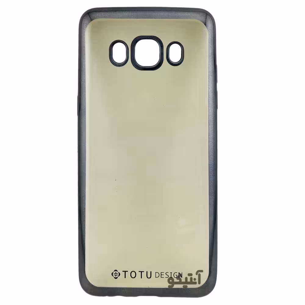 قاب Samsung J5-2016 / J510 مدل ژله ای شفاف دورطلایی لوگو TOTU / رنگ سرمه ای