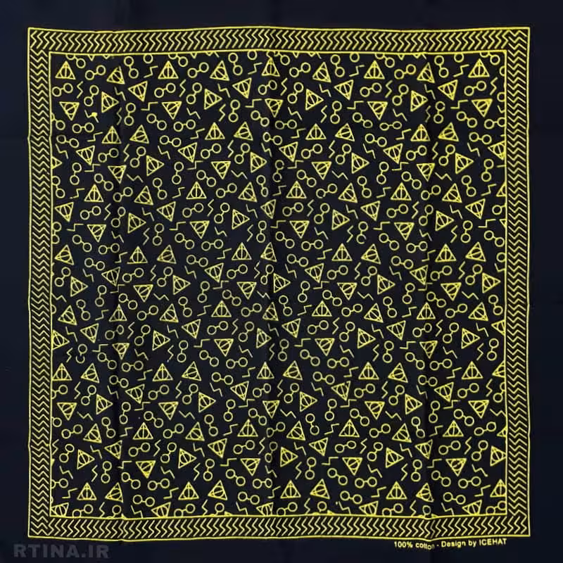 دستمال سر مردانه و زنانه چهارگوش مدل harry potter