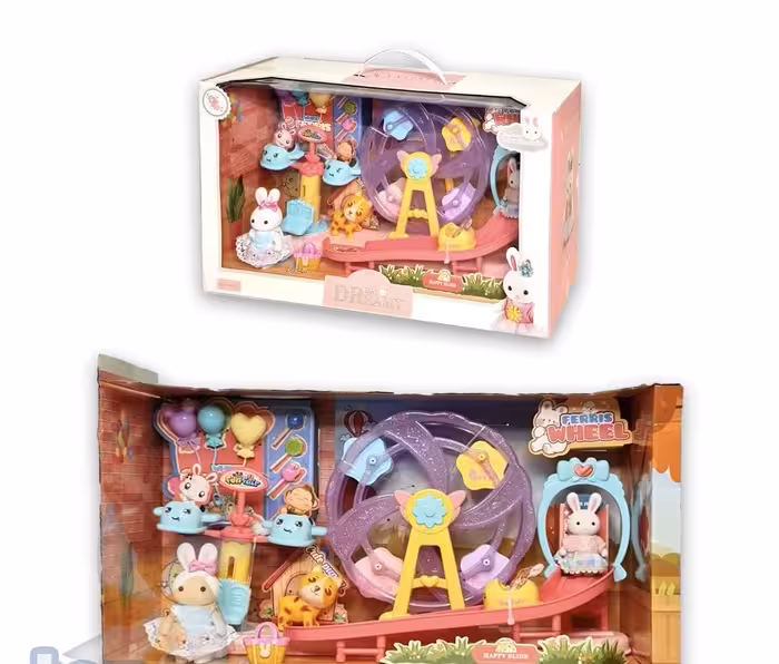 ست خرگوشی با چرخ فلک و سرسره