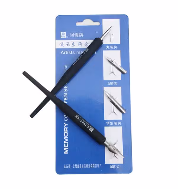 ست قلم فلزی کالیگرافی با 4 نوک مختلف مدل CP-568