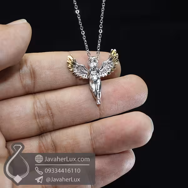 گردنبند فرشته نقره انجل _ کد : 100679