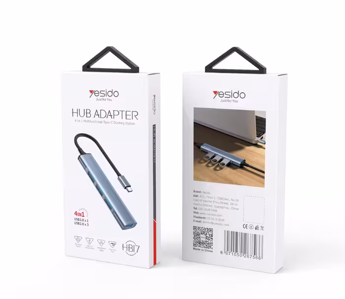 هاب 4 پورت یسیدو مدل HB17