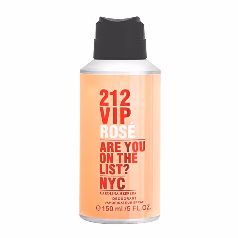 اسپری بدن حاوی دئودورانت مشابه رایحه Carolina Herrera 212 VIP Rosé حجم 150ml
