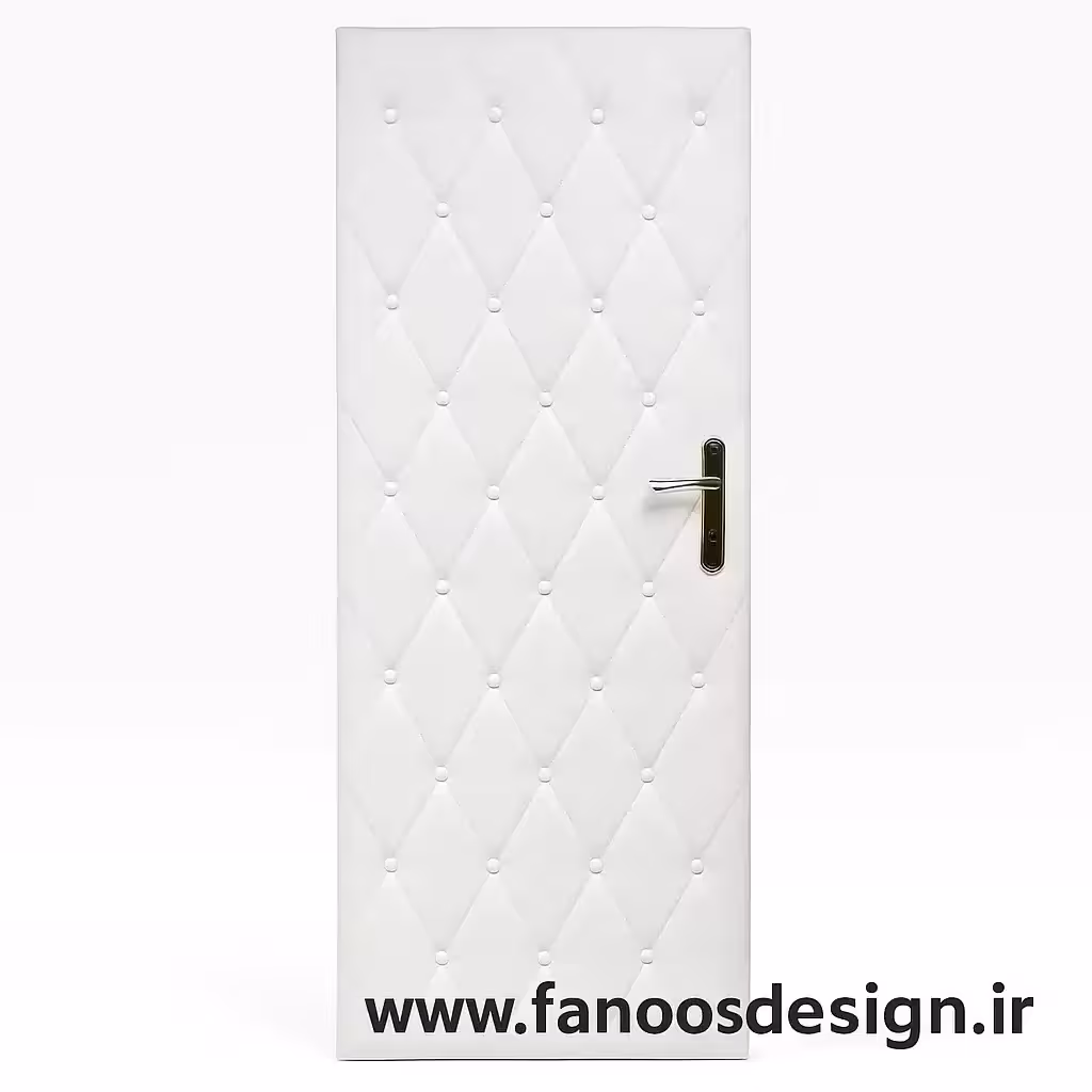 درب آکوستیک چرمی سفید کد 30157
