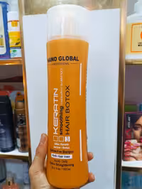 شامپو بعد کراتین بدون سولفات از برند نانو گلوبال حجم 1000میل